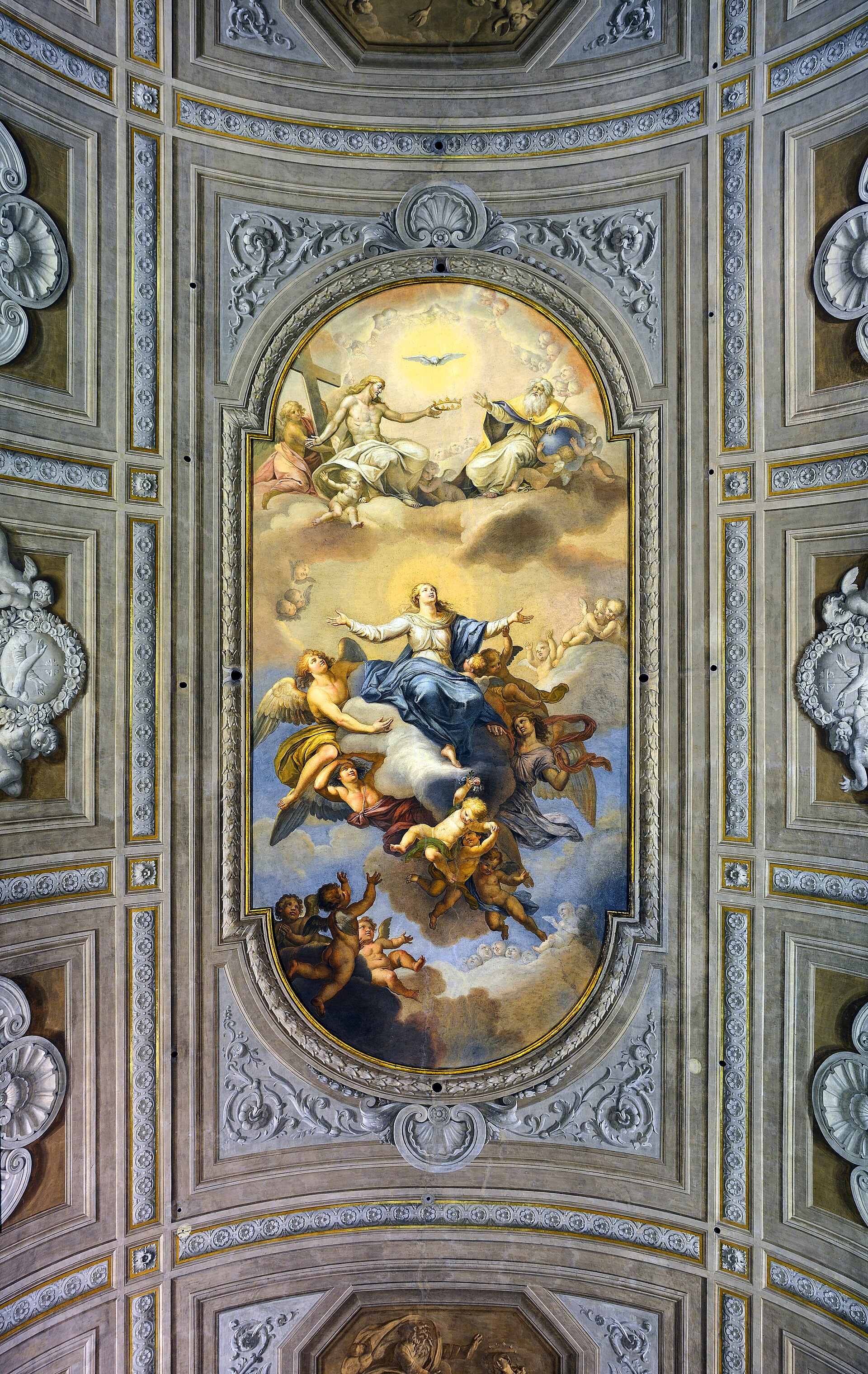 Aesthetic Ceiling Of The "Assumption Of Mary" In Santa Maria Immacolata A Via Veneto (Roma) Full HD Wallpaper #3435